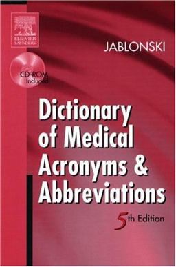 Dictionary of Medical Acronyms and Abbreviations 5th 9781560536321 Front Cover