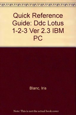 Lotus 1-2-3 (Ver. 2.3) Quick Reference Guide