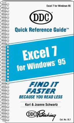 Quick Reference Guide for Excel 7 Windows 95