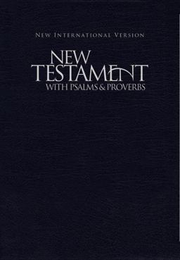 NIV New Testament with Psalms and Proverbs [Pocket Size, Black]