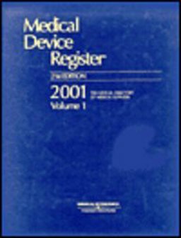 Medical Device Register, 2001