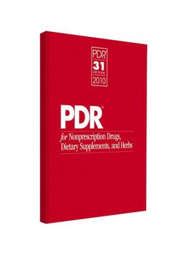 PDR for Nonprescription Drugs, Dietary Supplements, and Herbs  9781563637506 Front Cover