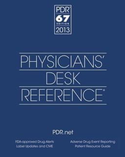 Physicians' Desk Reference 2013 67th 9781563638138 Front Cover