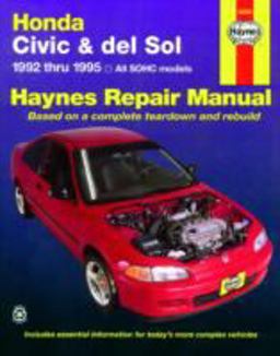 Honda Civic and Del Sol 1992 Thru 1995 Haynes Repair Manual