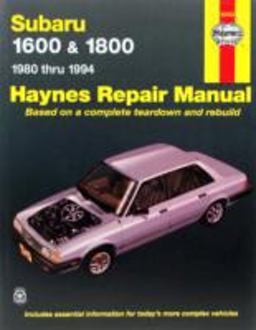 Subaru 1600 and 1800 1980 Thru 1994