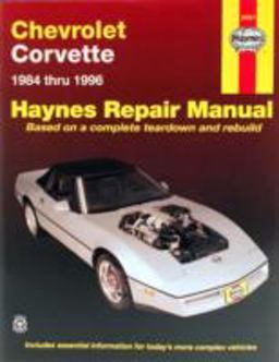 Chevrolet Corvette 1984 Thru 1996 Haynes Repair Manual  9781563922268 Front Cover