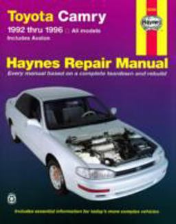 Toyota Camry and Avalon 1995 Thru 1996 Haynes Repair Manual