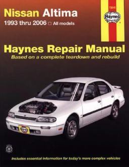 Nissan Altima 1993 Thru 2006 Haynes Repair Manual  9781563927225 Front Cover