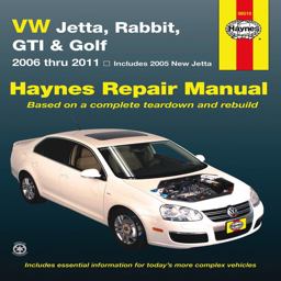 VW Jetta, Rabbit, GTI and Golf 2006 Thru 2011 Haynes Repair Manual 2006 Thru 2011 - Includes 2005 New Jetta  9781563929489 Front Cover