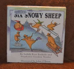 Six Snowy Sheep