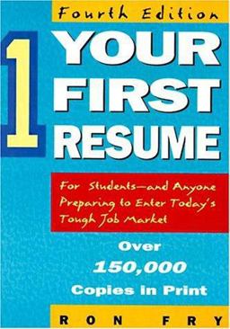 Your First Resume 4th 9781564141873 Front Cover