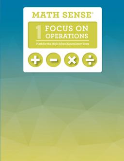 Math Sense 2- Focus on Operations  9781564206916 Front Cover