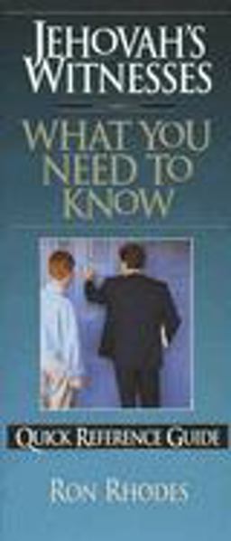 Jehovah's Witnesses: What You Need to Know  9781565075108 Front Cover