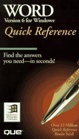 Word for Windows Quick Reference