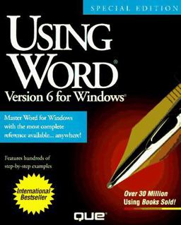 Using Word Version 6 for Windows, Special Edition
