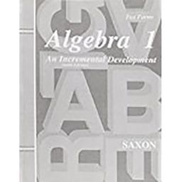 Algebra 1 Home Study 3rd 9781565771390 Front Cover