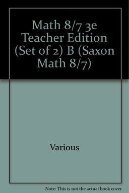Saxon Math 8/7