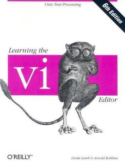 Learning the Vi Editor 6th 9781565924260 Front Cover