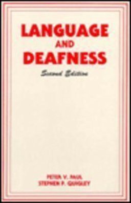 Language and Deafness 2nd 1994 9781565931084 Front Cover