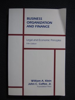 Business Organizations and Finance