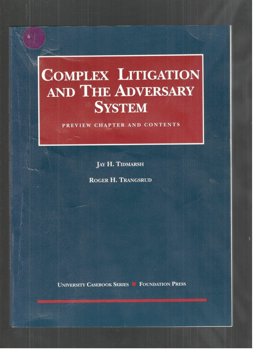 Complex Litigation
