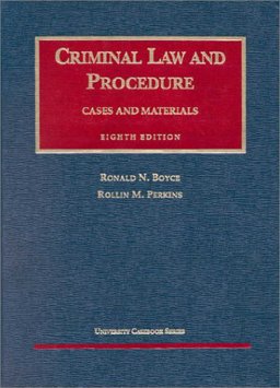 Criminal Law and Procedure 8th 9781566627474 Front Cover