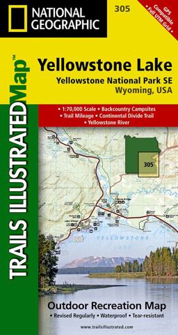 Map Yellowstone NATL Park Wy