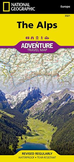 Alps Adventure Travel Map 2022nd 9781566956406 Front Cover