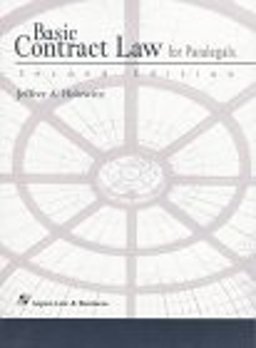 Basic Contract Law for Paralegals 2nd 9781567066234 Front Cover