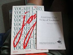 Joy of Vocabulary 2nd 9781567650358 Front Cover