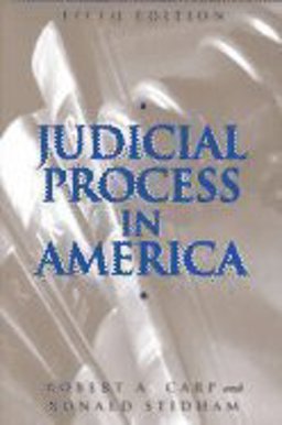 Judicial Process in America 5th 9781568025094 Front Cover