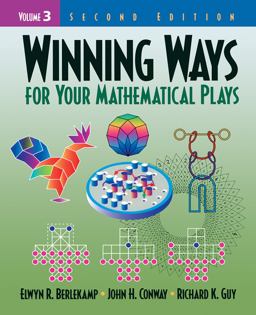 Winning Ways for Your Mathematical Plays, Volume 3 2nd 9781568811437 Front Cover