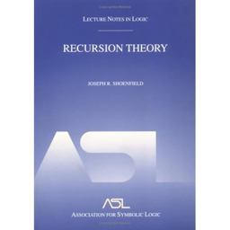 Recursion Theory Lecture Notes in Logic 1  9781568811499 Front Cover