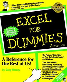 Excel for Dummies 2nd 9781568840505 Front Cover