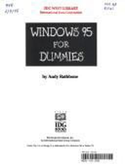 Windows 95 for Dummies