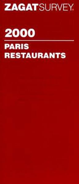 Paris Restaurant Survey 1999-2000