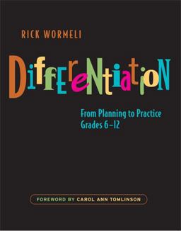 Differentiation From Planning to Practice, Grades 6-12  9781571107084 Front Cover