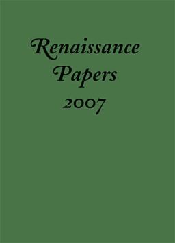 Renaissance Papers 2007