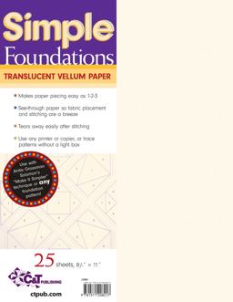 Simple Foundations Translucent Vellum Pa  9781571208217 Front Cover