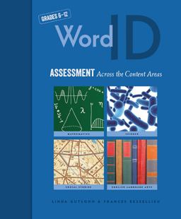 Word ID Assessment Across the Content Areas  9781571288264 Front Cover