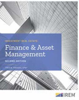 Investment Real Estate Finance and Asset Management  9781572032736 Front Cover
