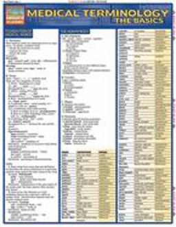 Medical Terminology: the Basics A QuickStudy Laminated Reference Guide  9781572225381 Front Cover
