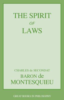 Spirit of Laws  9781573929493 Front Cover