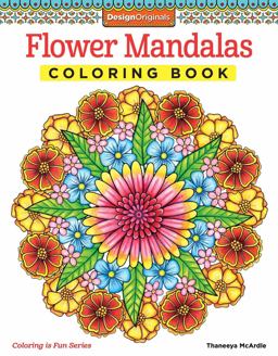 Flower Mandalas Coloring Book  9781574219944 Front Cover