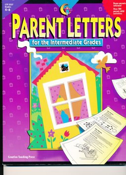 Parent Letters for the Intermediate Grades