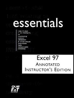 Excel 97 Essentials