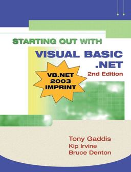 Starting Out with Visual Basic. NET