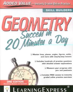 Geometry Success in 20 Minutes a Day 3rd 9781576857458 Front Cover