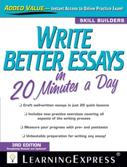 Write Better Essays in 20 Minutes a Day 3rd 9781576857922 Front Cover