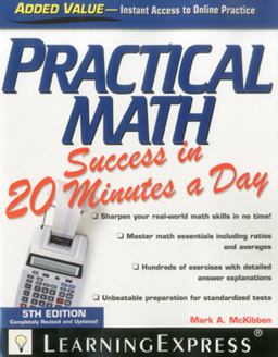 Practical Math Success in 20 Minutes a Day 5th 9781576858912 Front Cover